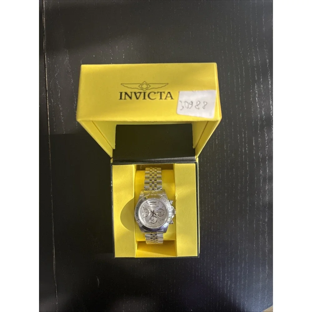 Invicta Speedway 40mm Silver Stainless Steel Case with Silver Stainless Steel...